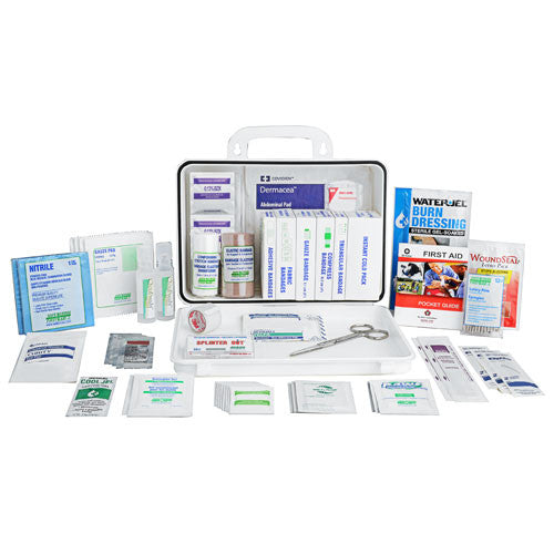 Contractors' First Aid Kit - Plastic Box w/Gasket - 16 Unit