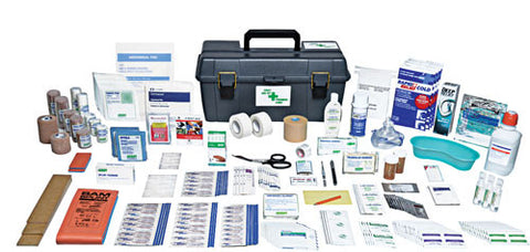 Deluxe Athletic First Aid Kit, Large - Plastic Utility Box