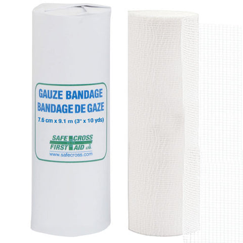 Gauze Bandage Roll, 7.6 cm x 9.1 m, Roll