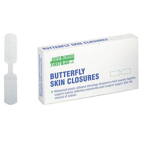 Butterfly Skin Closures, Assorted, 20/Unit Box