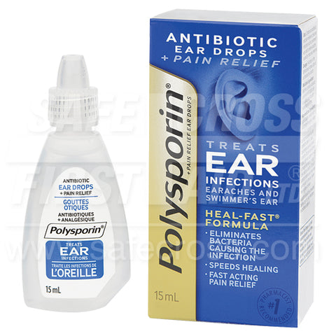 Polysporin Plus Pain Ear Drops - 15 mL
