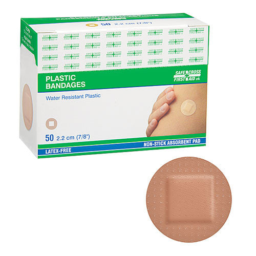 Plastic Bandages, 2.2 cm Circles, 50/Box