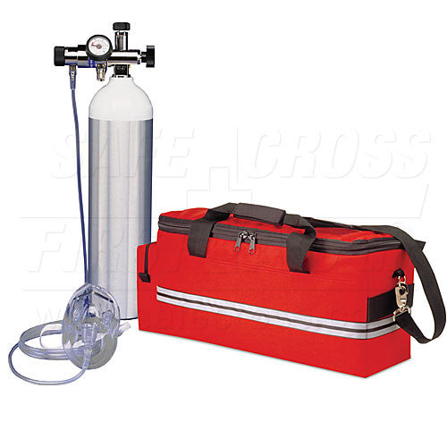 Oxygen Kit with Adjustable Flow Regulator & "Jumbo-D" (640 L)