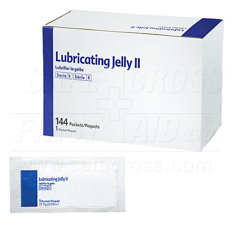 Lubricating Jelly, 2.7 g, Sterile, 12/Bag