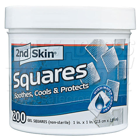 Second Skin. Squares, 2.5 cm, 200/Tub