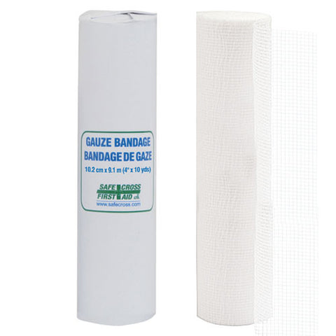 Gauze Bandage Roll, 10.2 cm x 9.1 m, Roll