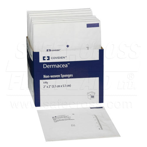 Non-Woven Sponges 5.1 x 5.1 cm 4-Ply 2's - 25/Box-Sterile