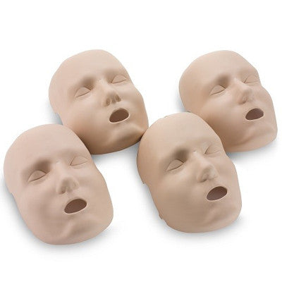 Prestan Face Skin Replacements for Adult Manikins - 4 Pack - M