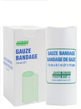 Gauze Bandage Roll, 7.6 cm x 9.1 m, 1/Unit Box