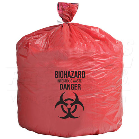 Infectious Waste Bags, 61 x 61 cm 37.9 L, 50/Pack