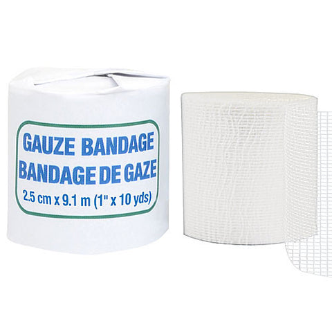 Gauze Bandage Roll, 2.5 cm x 9.1 m, Roll