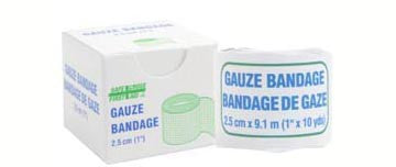 Gauze Bandage Roll, 2.5 cm x 9.1 m, 1/Unit Box