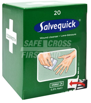 Salvequick, Wound Cleanser Refill For Item 01206, 20/Box