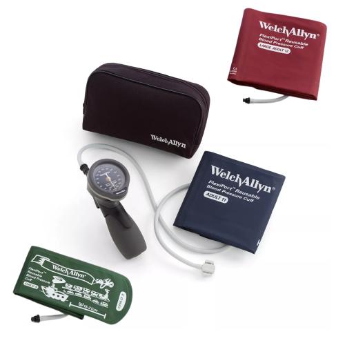 Sphygmomanometer, Aneroid Trigger Hand Gauge w/Multi-Cuffs