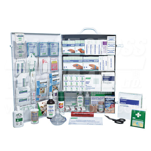 Federal Restaurant/Food Processing Deluxe First Aid Kit with Metal Cabinet -#4