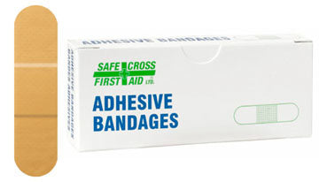 Plastic Bandages, 1.9 x 7.6 cm, 12/Unit Box