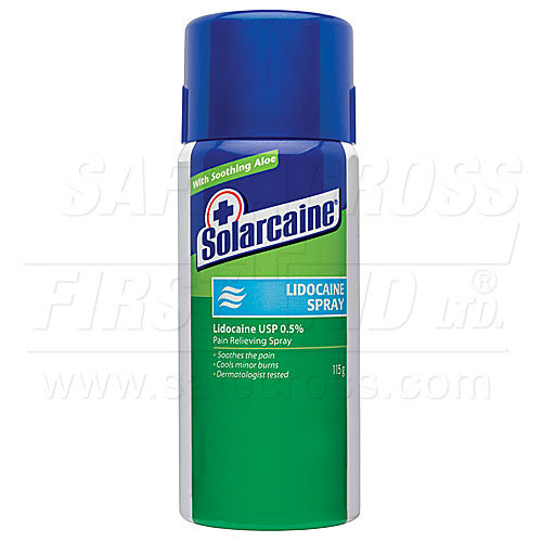 Solarcaine, First Aid Lidocaine Spray, 115 g