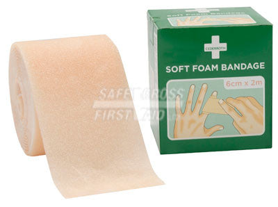 Cederroth, Soft Foam Bandage, Tan, 6 cm x 2 m
