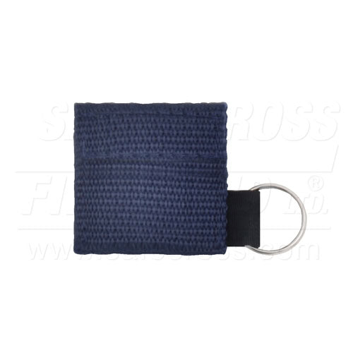 CPR Face Shield, In Mini Pouch, Navy Blue