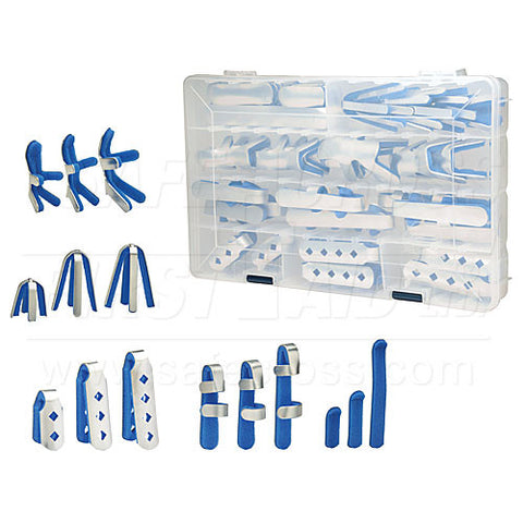 Finger Splint Kit, Aluminum/Foam, Assorted Sizes, 45's