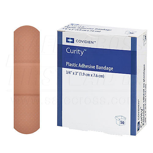 Curity, Plastic Bandages, 1.9 x 7.6 cm, 50/Box