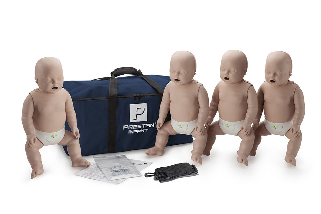 Prestan Infant Manikin 4 Pack with Monitor - Medium Skin Tone