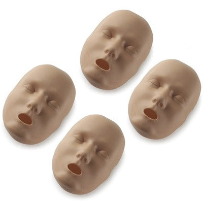 Prestan Face Skin Replacements for Adult Manikins - 4 Pack - D