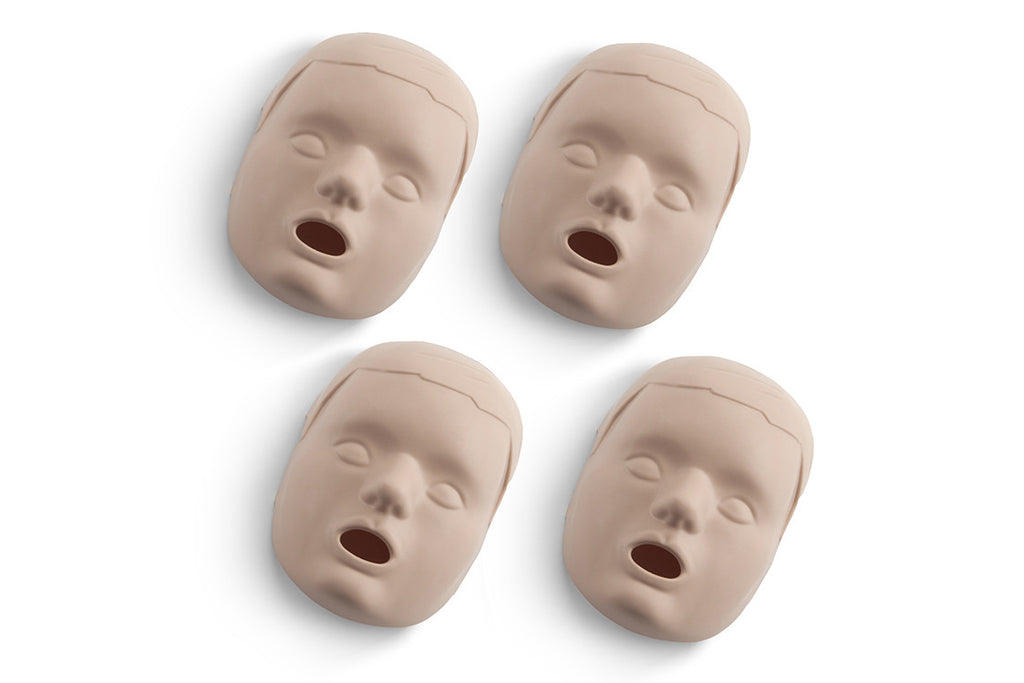 Prestan Child Manikin Face Skin Replacements - 4 Pack - Med S