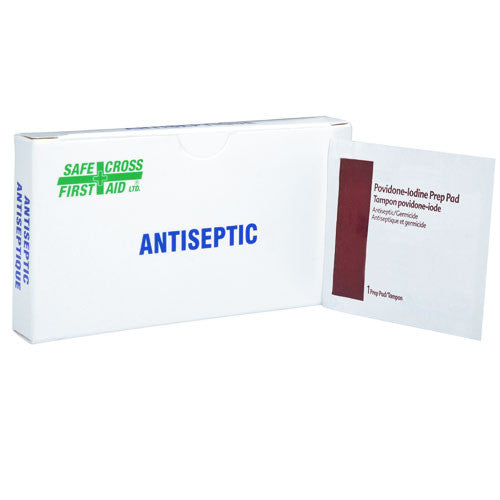 Povidone Iodine, Antiseptic Prep Pads, 10/Unit Box